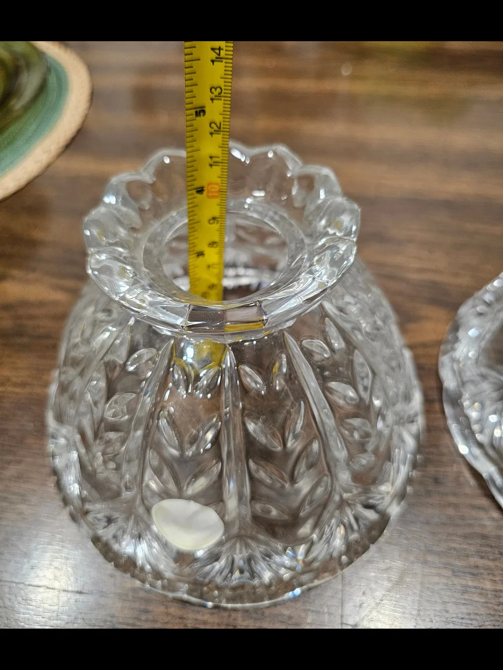 Vintage Crystal Clear 5th Avenue Portico Fairy Lamp SHADES ONLY SET OF 2